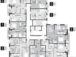 Продается 2-комнатная квартира ЖК Парк Победы 2, литера 19, 72.3 м², 11452320 рублей