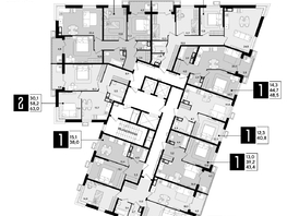 Продается 3-комнатная квартира ЖК Парк Победы 2, литера 21, 83.4 м², 11742720 рублей