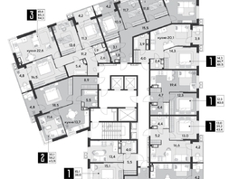 Продается 1-комнатная квартира ЖК Парк Победы 2, литера 21, 48.5 м², 8375950 рублей