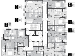 Продается 2-комнатная квартира ЖК Парк Победы 2, литера 21, 66.2 м², 10830320 рублей