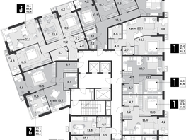 Продается 3-комнатная квартира ЖК Парк Победы 2, литера 28, 95.4 м², 13260600 рублей