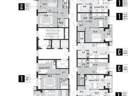 Продается 3-комнатная квартира ЖК Парк Победы 2, литера 28, 84.9 м², 12853860 рублей