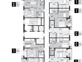 Продается 2-комнатная квартира ЖК Парк Победы 2, литера 28, 69.4 м², 11034600 рублей