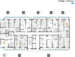 Продается 3-комнатная квартира ЖК Рекорд 2, литера 1, 101.3  м², 19581290 рублей