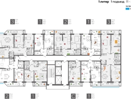 Продается 3-комнатная квартира ЖК Рекорд 2, литера 1, 87.9  м², 17474520 рублей