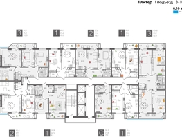 Продается 3-комнатная квартира ЖК Рекорд 2, литера 1, 101.5  м², 18858700 рублей