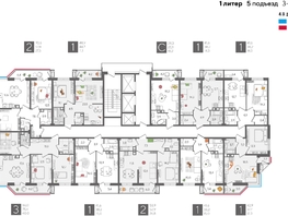 Продается 2-комнатная квартира ЖК Рекорд 2, литера 1, 70.6  м², 13823480 рублей