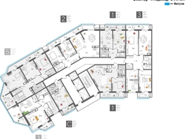 Продается 2-комнатная квартира ЖК Рекорд 2, литера 2, 87.9  м², 18485370 рублей