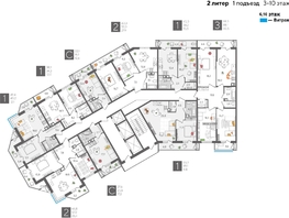 Продается 2-комнатная квартира ЖК Рекорд 2, литера 2, 60.3  м², 12210750 рублей