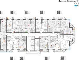 Продается 2-комнатная квартира ЖК Рекорд 2, литера 2, 70.5 м², 13846200 рублей