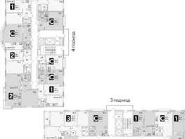 Продается 2-комнатная квартира ЖК Самолет, литера 55, 60.6  м², 9544500 рублей