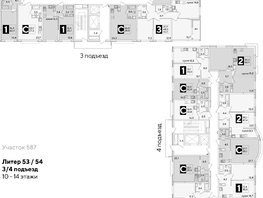 Продается 2-комнатная квартира ЖК Самолет, литера 60, 58.9  м², 9559470 рублей