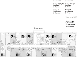 Продается 2-комнатная квартира ЖК Самолет, литера 51, 56.6  м², 9106940 рублей