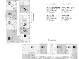 Продается 1-комнатная квартира ЖК Самолет, литера 51, 44.2  м², 7460961 рублей
