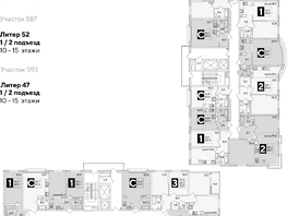 Продается 2-комнатная квартира ЖК Самолет, литера 52, 60.8  м², 9819200 рублей