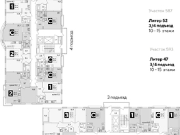 Продается 2-комнатная квартира ЖК Самолет, литера 52, 58.9  м², 9983550 рублей