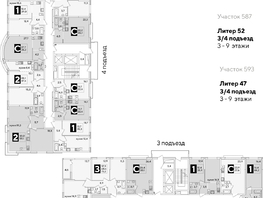 Продается 2-комнатная квартира ЖК Самолет, литера 52, 59.3  м², 9962400 рублей