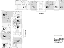 Продается 2-комнатная квартира ЖК Самолет, литера 54, 61.3  м², 9575060 рублей