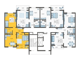 Продается 2-комнатная квартира ЖК Горный квартал, литера 6, 60 м², 17784000 рублей