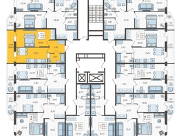 Продается 1-комнатная квартира ЖК Зеленодар, литера 7, 43.7 м², 6292800 рублей