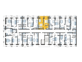 Продается 1-комнатная квартира ЖК Небо, литера 2, 40.47 м², 7304835 рублей