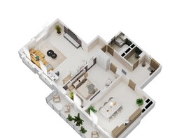 Продается 2-комнатная квартира ЖК Золотой Берег, литер 3, 97.05 м², 18536550 рублей