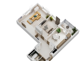 Продается 2-комнатная квартира ЖК Золотой Берег, литер 4, 65.84  м&sup2;, 12799296 рублей