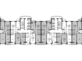 Продается 2-комнатная квартира ЖК Гулливер, литера 2, 54.05 м², 7026500 рублей