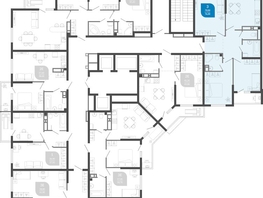 Продается 3-комнатная квартира ЖК Облака-2, блок секция 1-3, 76.3 м², 12737000 рублей