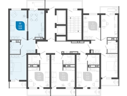 Продается 2-комнатная квартира ЖК Облака-2, блок секция 4-8, 56.8 м², 11518860 рублей