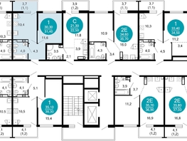 Продается 1-комнатная квартира ЖК Лестория, дом 2, 31.4  м², 15696860 рублей