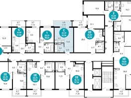 Продается 1-комнатная квартира ЖК Лестория, дом 5, 23.9  м², 11593890 рублей