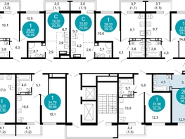 Продается 1-комнатная квартира ЖК Лестория, дом 6, 38.4  м², 16849920 рублей