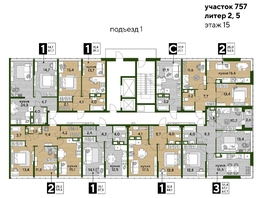 Продается 1-комнатная квартира ЖК DOGMA PARK (Догма парк), литера 22, 37.3  м², 6975100 рублей