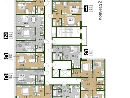 Продается 2-комнатная квартира ЖК DOGMA PARK (Догма парк), литера 22, 68.1  м², 9048039 рублей
