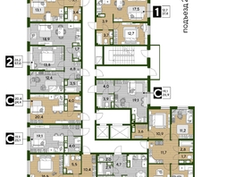 Продается 3-комнатная квартира ЖК DOGMA PARK (Догма парк), литера 22, 75.3 м², 9151661 рублей