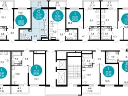 Продается 1-комнатная квартира ЖК Лестория, дом 6, 20.3  м², 11112220 рублей