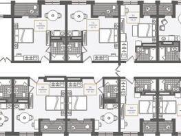 Продается 3-комнатная квартира АО Нескучный сад, корпус 1, 59.4 м², 66924990 рублей