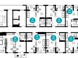 Продается 1-комнатная квартира АО Нескучный сад, корпус 1, 31.8 м², 32159340 рублей