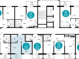 Продается 1-комнатная квартира ЖК Лестория, дом 1, 29.5 м², 17239150 рублей