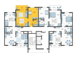 Продается 1-комнатная квартира ЖК Горный квартал, литера 6, 47.9 м², 15031020 рублей