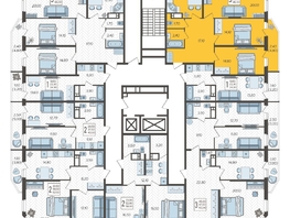 Продается 3-комнатная квартира ЖК Зеленодар, литера 6, 86  м², 10123850 рублей