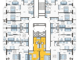 Продается 2-комнатная квартира ЖК Зеленодар, литера 6, 58  м², 7133600 рублей