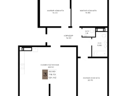Продается 3-комнатная квартира ЖК Сердце, 124.4 м², 52248000 рублей