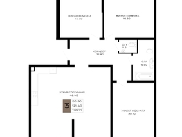 Продается 3-комнатная квартира ЖК Сердце, 126.1  м², 46657000 рублей