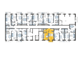 Продается 1-комнатная квартира ЖК Небо, литера 3, 41.9 м², 7171545 рублей