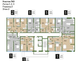 Продается 1-комнатная квартира ЖК DOGMA PARK (Догма парк), литера 11, 45  м², 7645500 рублей