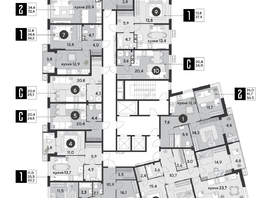 Продается 3-комнатная квартира ЖК Парк Победы 2, литера 6, 90  м², 11070000 рублей