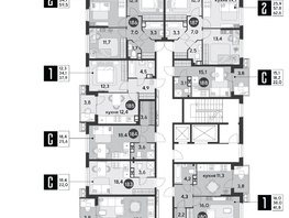 Продается 1-комнатная квартира ЖК Парк Победы 2, литера 6, 37.9 м², 6249710 рублей