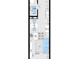 Продается ЖК Резиденция морей, корпус В, 30.24 м², 8074080 рублей